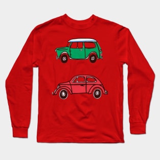 Morris Mini and Volkswagen Beetle by Pollux Long Sleeve T-Shirt